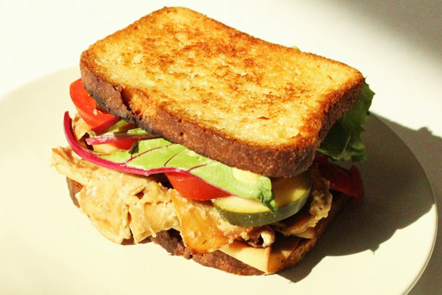 vegan deli meat sandwich