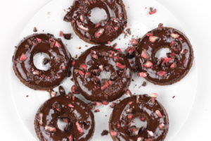 Double Chocolate Strawberry Donuts